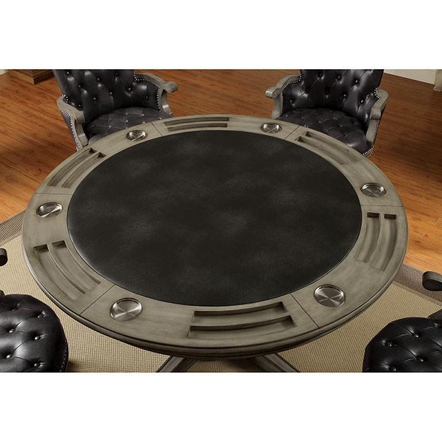 YELENA Gray Game Table - Casa Morelos / Coahuila Furniture (Oklahoma City, OK)