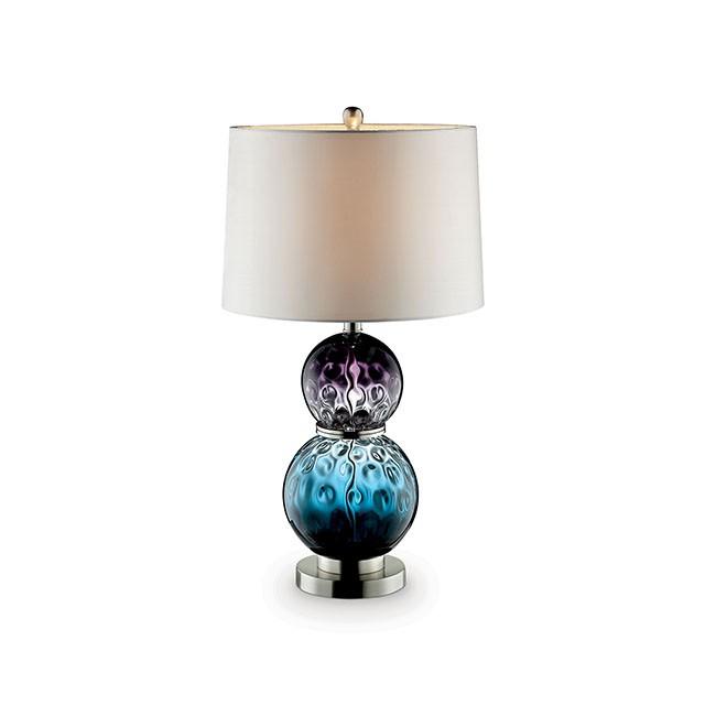 Camila Purple/Blue 27.5"H Glass Table Lamp - Casa Morelos / Coahuila Furniture (Oklahoma City, OK)