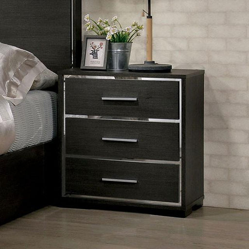 Camryn Warm Gray Night Stand - Casa Morelos / Coahuila Furniture (Oklahoma City, OK)