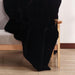 Caparica Black Throw, Black - Casa Morelos / Coahuila Furniture (Oklahoma City, OK)