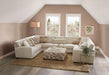 CARLETON Sectional, Ivory/Tan - Casa Morelos / Coahuila Furniture (Oklahoma City, OK)