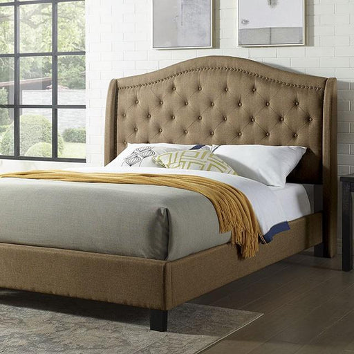 Carly Cal.King, E.King, Full, & Queen Bed Grey & Brown - Casa Morelos / Coahuila Furniture (Oklahoma City, OK)