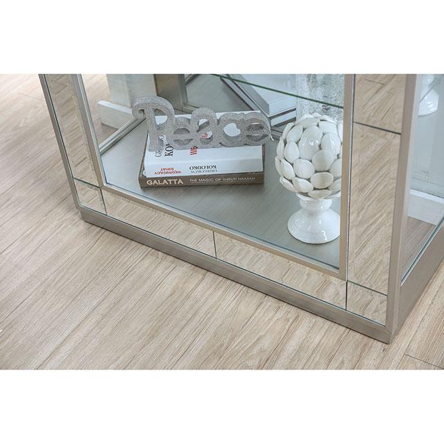 Carrollton Chrome Curio Cabinet - Casa Morelos / Coahuila Furniture (Oklahoma City, OK)