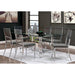 Casper 7 Pc Dining Table Set Chrome - Casa Morelos / Coahuila Furniture (Oklahoma City, OK)