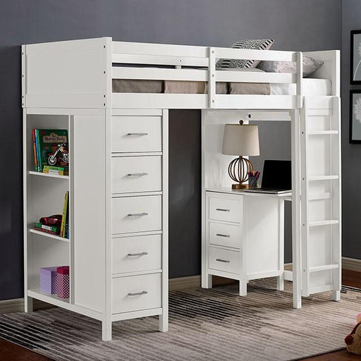 CASSIDY Twin Loft Bed w/ Drawers - Casa Morelos / Coahuila Furniture (Oklahoma City, OK)