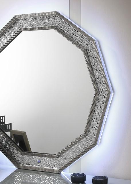 Cassiopeia Decagon Mirror - Casa Morelos / Coahuila Furniture (Oklahoma City, OK)