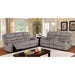 Castleford Light Gray Console Love Seat - Casa Morelos / Coahuila Furniture (Oklahoma City, OK)