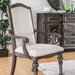 ARCADIA Rustic Natural Tone/ Ivory Arm Chair (2/CTN) - Casa Morelos / Coahuila Furniture (Oklahoma City, OK)