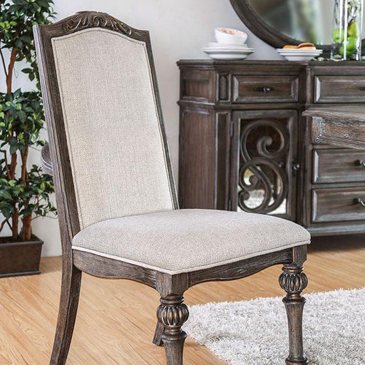 ARCADIA Rustic Natural Tone/ Ivory Side Chair (2/CTN) - Casa Morelos / Coahuila Furniture (Oklahoma City, OK)