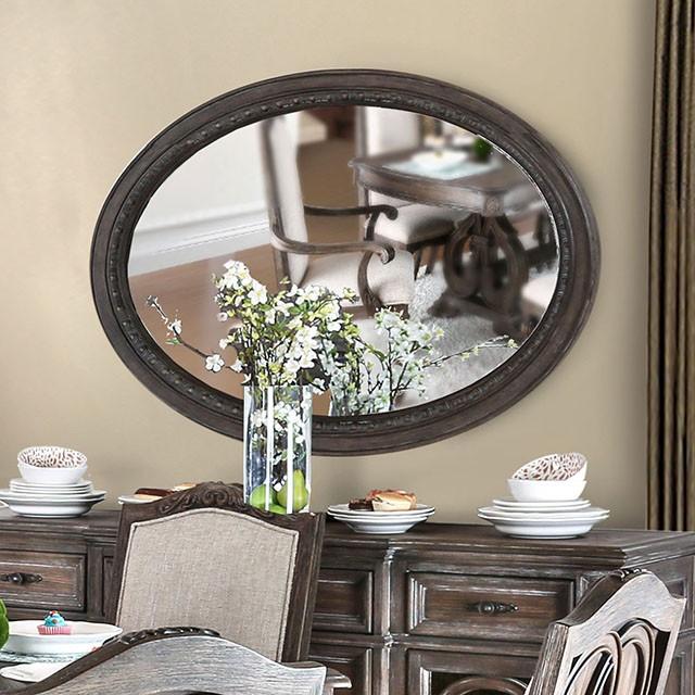 ARCADIA Rustic Natural Tone Mirror, Oval - Casa Morelos / Coahuila Furniture (Oklahoma City, OK)