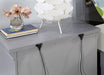 CASTLILE Night Stand w/ USB, Gray - Casa Morelos / Coahuila Furniture (Oklahoma City, OK)