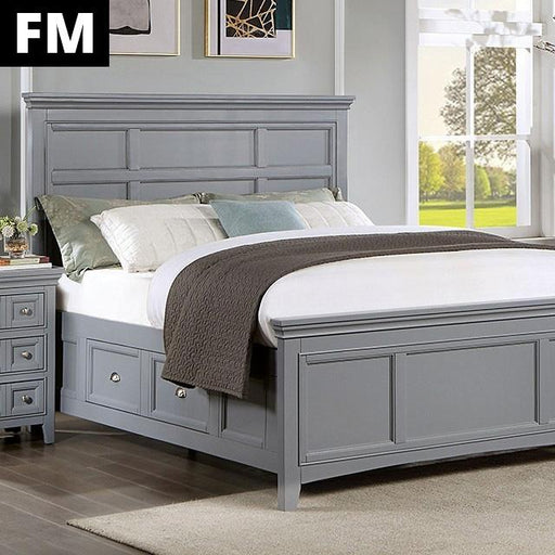 Castlile Bed Grey - Casa Morelos / Coahuila Furniture (Oklahoma City, OK)