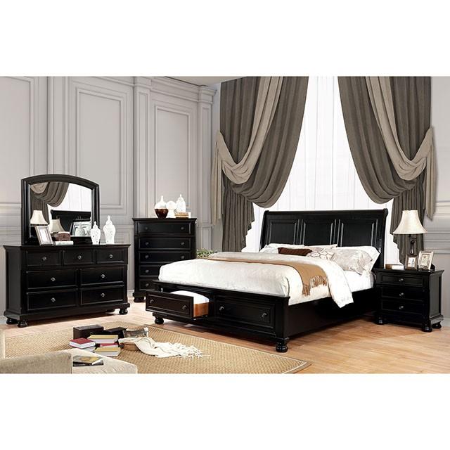 Castor Brown Cherry Queen, E.King, & Cal.King Bed - Casa Morelos / Coahuila Furniture (Oklahoma City, OK)