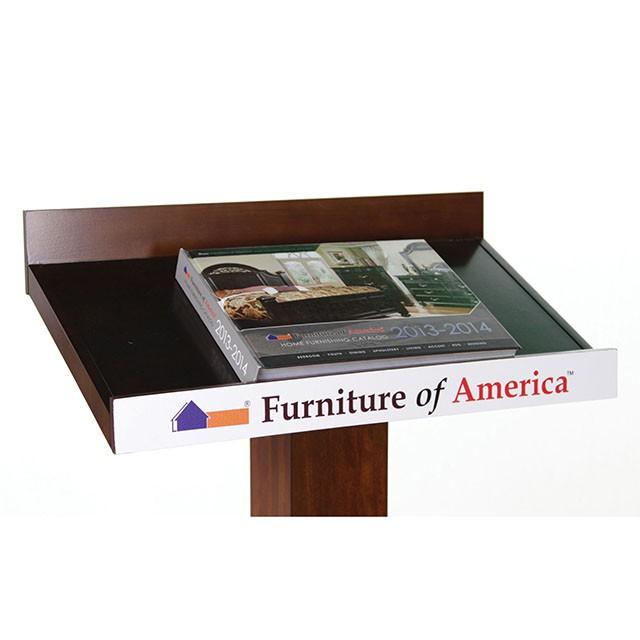 Catalia Dark Oak/Espresso Book Stand - Casa Morelos / Coahuila Furniture (Oklahoma City, OK)