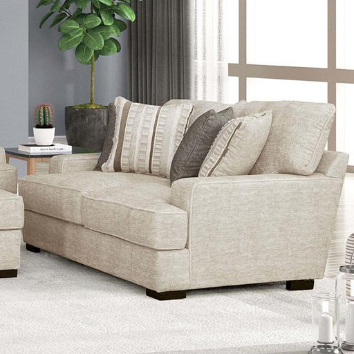 ARDENFOLD Loveseat, Beige & Gray - Casa Morelos / Coahuila Furniture (Oklahoma City, OK)