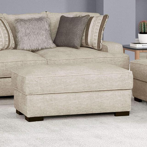 ARDENFOLD Ottoman, Beige & Gray - Casa Morelos / Coahuila Furniture (Oklahoma City, OK)