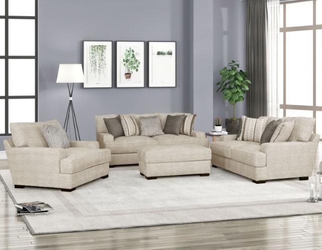 ARDENFOLD Ottoman, Beige & Gray - Casa Morelos / Coahuila Furniture (Oklahoma City, OK)