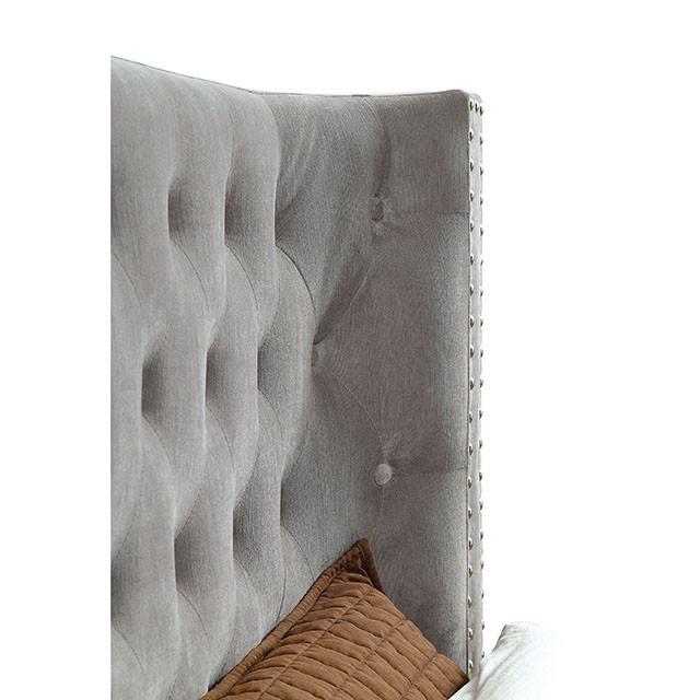 Cayla Bed Silver & Grey - Casa Morelos / Coahuila Furniture (Oklahoma City, OK)