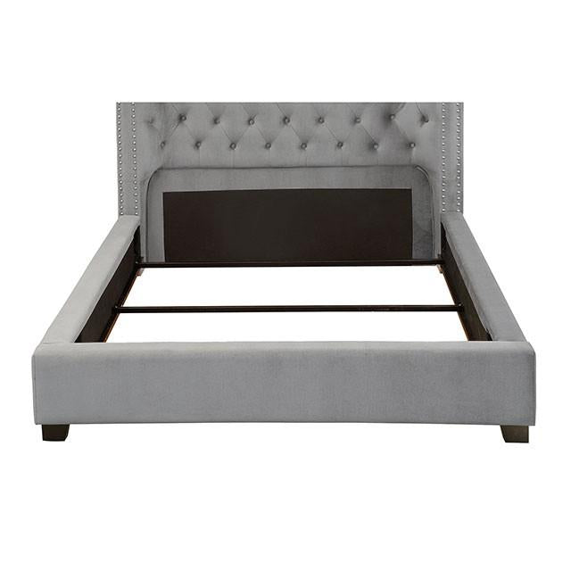 Cayla Bed Silver & Grey - Casa Morelos / Coahuila Furniture (Oklahoma City, OK)