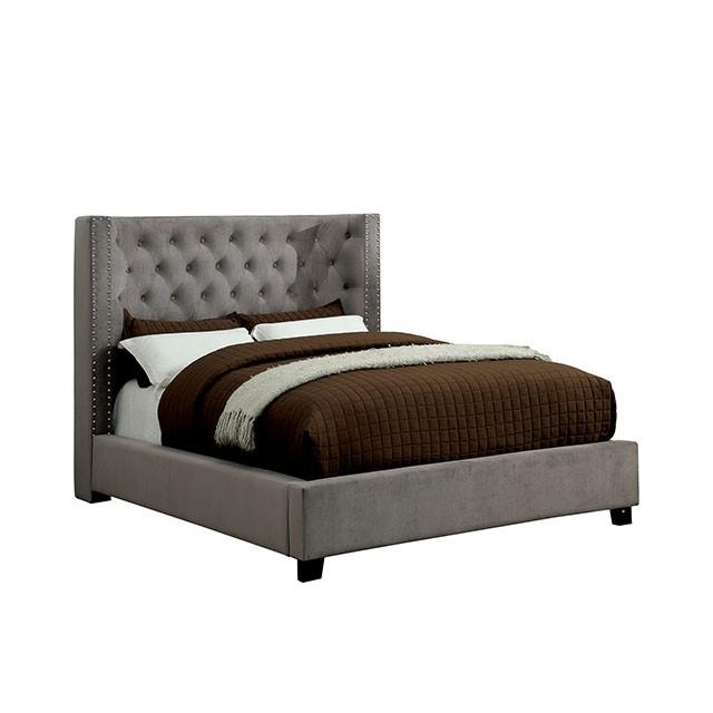 Cayla Bed Silver & Grey - Casa Morelos / Coahuila Furniture (Oklahoma City, OK)
