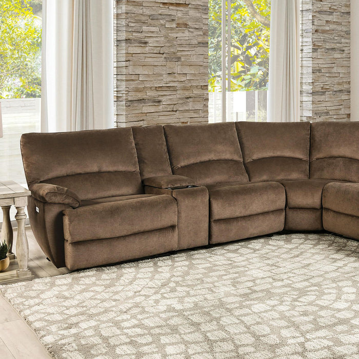 CERELIA Power Sectional, Brown - Casa Morelos / Coahuila Furniture (Oklahoma City, OK)