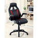 Argon Black/Silver/Red Office Chair - Casa Morelos / Coahuila Furniture (Oklahoma City, OK)