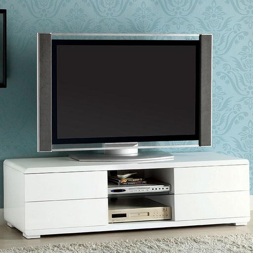 Cerro White 59" TV Console, White - Casa Morelos / Coahuila Furniture (Oklahoma City, OK)