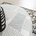 CHANCERY Ottoman, Gray/Navy - Casa Morelos / Coahuila Furniture (Oklahoma City, OK)