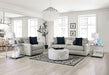 CHANCERY Chair & Half, Gray/Navy - Casa Morelos / Coahuila Furniture (Oklahoma City, OK)