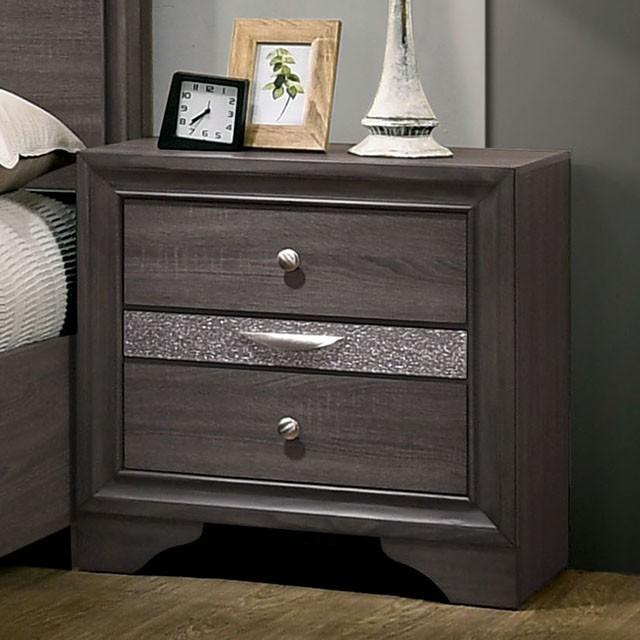 Chrissy Gray Night Stand - Casa Morelos / Coahuila Furniture (Oklahoma City, OK)