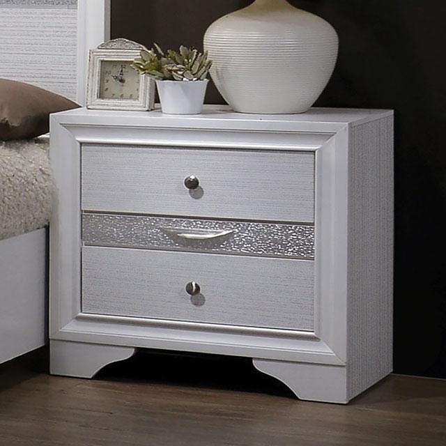 Chrissy White Night Stand - Casa Morelos / Coahuila Furniture (Oklahoma City, OK)