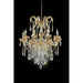 Christiana Gold 35"H Ceiling Lamp Gold, Hanging Crystal - Casa Morelos / Coahuila Furniture (Oklahoma City, OK)
