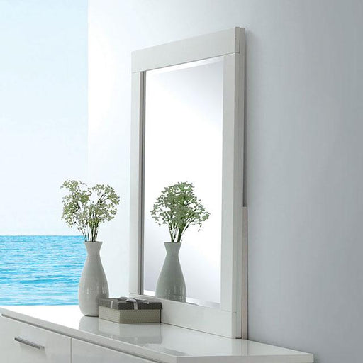 Christie Glossy White Mirror - Casa Morelos / Coahuila Furniture (Oklahoma City, OK)