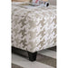 Christine Light Gray/Pattern Ottoman - Casa Morelos / Coahuila Furniture (Oklahoma City, OK)