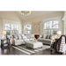 Christine Light Gray/Pattern Ottoman - Casa Morelos / Coahuila Furniture (Oklahoma City, OK)