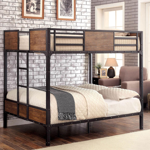 CLAPTON Black Full/Full Bunk Bed - Casa Morelos / Coahuila Furniture (Oklahoma City, OK)