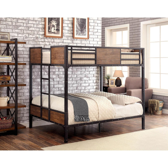 CLAPTON Black Full/Full Bunk Bed - Casa Morelos / Coahuila Furniture (Oklahoma City, OK)
