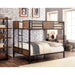 CLAPTON Black Full/Full Bunk Bed - Casa Morelos / Coahuila Furniture (Oklahoma City, OK)