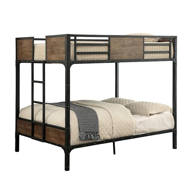 CLAPTON Black Full/Full Bunk Bed - Casa Morelos / Coahuila Furniture (Oklahoma City, OK)
