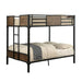 CLAPTON Black Full/Full Bunk Bed - Casa Morelos / Coahuila Furniture (Oklahoma City, OK)