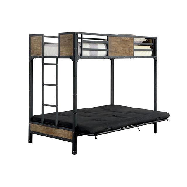 CLAPTON Black Twin Bed w/ Futon Base - Casa Morelos / Coahuila Furniture (Oklahoma City, OK)