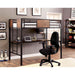 CLAPTON Black Twin Bed w/ Workstation - Casa Morelos / Coahuila Furniture (Oklahoma City, OK)