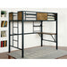 CLAPTON Black Twin Bed w/ Workstation - Casa Morelos / Coahuila Furniture (Oklahoma City, OK)