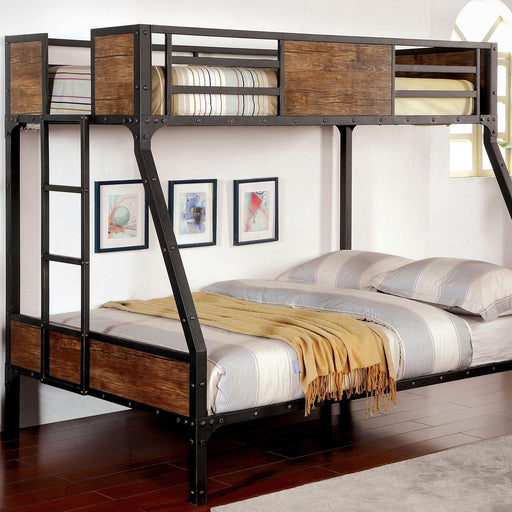 CLAPTON Black Twin/Full Bunk Bed - Casa Morelos / Coahuila Furniture (Oklahoma City, OK)