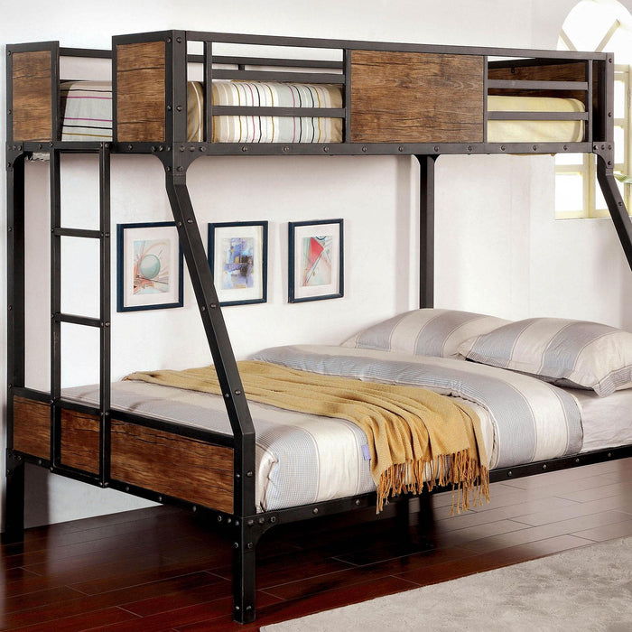 CLAPTON Black Twin/Full Bunk Bed - Casa Morelos / Coahuila Furniture (Oklahoma City, OK)