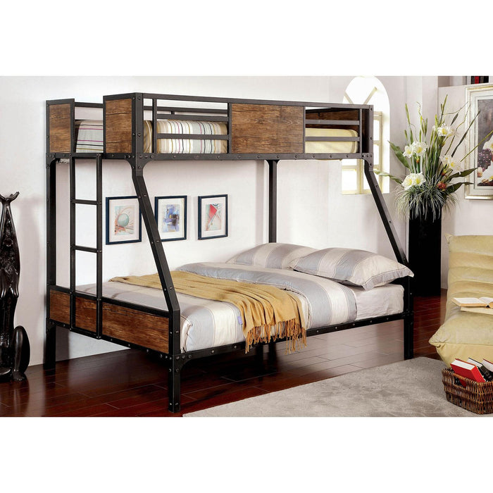 CLAPTON Black Twin/Full Bunk Bed - Casa Morelos / Coahuila Furniture (Oklahoma City, OK)
