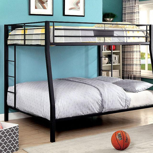 CLAREN Black Full/Queen Bunk Bed - Casa Morelos / Coahuila Furniture (Oklahoma City, OK)
