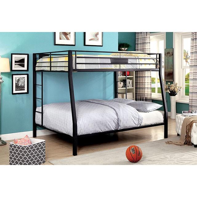 CLAREN Black Full/Queen Bunk Bed - Casa Morelos / Coahuila Furniture (Oklahoma City, OK)