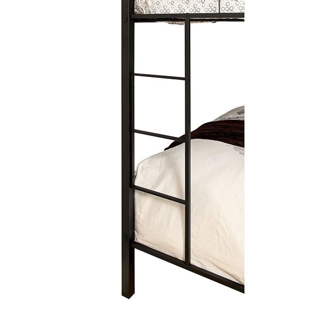 CLAREN Black Twin/Queen Bunk Bed - Casa Morelos / Coahuila Furniture (Oklahoma City, OK)