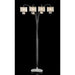 Claris Ivory/Chrome Arch Lamp, Hanging Crystal - Casa Morelos / Coahuila Furniture (Oklahoma City, OK)